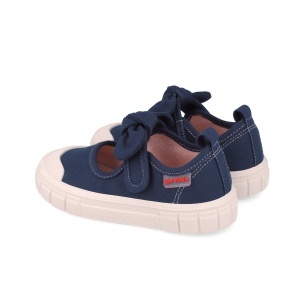 Pantofiori canvas pentru copii Garvalin 252380, bleumarin - Img 3