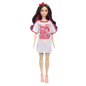 PAPUSA BARBIE FASHIONISTA BRUNETA CU ROCHITA SPORT - Img 5