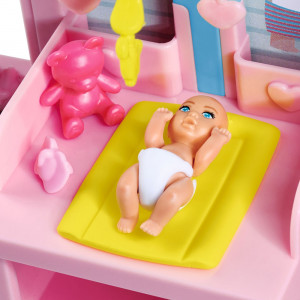 Papusa Simba Steffi Love Newborn Baby Room 29 cm cu figurina si accesorii