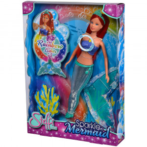 Papusa Simba Steffi Love Sparkle Mermaid 29 cm cu lumini - Img 9