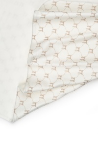 Paturica pentru nou nascut, 100% bumbac organic, Bow, BabyCosy, stone - Img 5