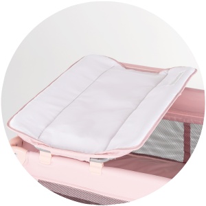 Patut pliabil Chipolino Bella powder pink - Img 3
