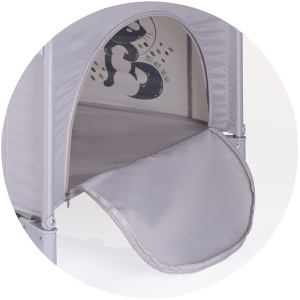 Patut pliabil Chipolino Relax cloud cu laterala culisanta - Img 7