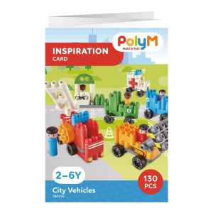 PolyM - Vehicule de jucarie pentru copii (130 piese) - Img 7