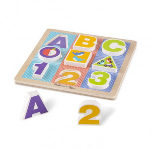 Puzzle cu piese mari pentru belelusi Melissa and Doug