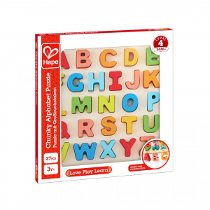 Puzzle din lemn - Alfabet, litere dolofane - Img 2