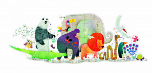 Puzzle gigant Djeco Parada animalelor