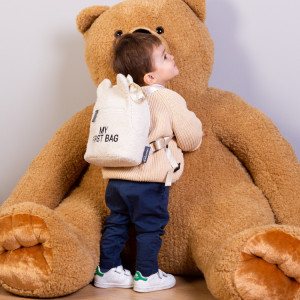 Rucsac pentru copii Childhome My First Bag Teddy Ecru - Img 3