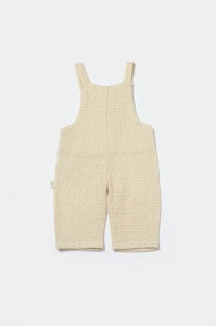 Salopeta cu bretele si buzunar, 100% bumbac - Stone, BabyCosy
