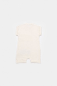 Salopeta de vara din muselina, BabyCosy, 100% bumbac organic, ecru