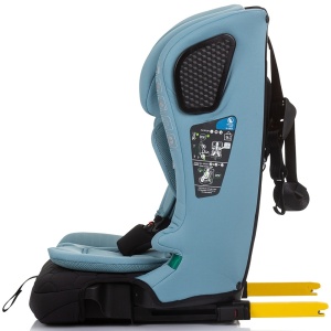 Scaun auto Chipolino Lux X I-Size 76-150 cm cu sistem Isofix pastel blue green - Img 4
