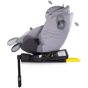 Scaun auto Chipolino Premium I-Size 40-150 cm cu sistem Isofix cloud - Img 5