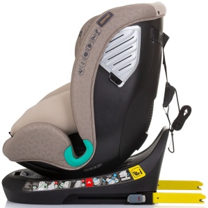 Scaun auto Chipolino Supreme I-Size 40-150 cm cu sistem Isofix macadamia - Img 4