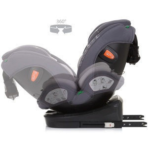 Scaun auto Chipolino Volare I-Size 40-150 cm granite cu sistem Isofix - Img 7