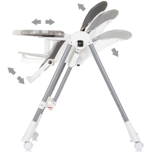 Scaun de masa Chipolino Milk Shake 2 in 1 ash grey - Img 6
