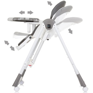Scaun de masa Chipolino Milk Shake 2 in 1 granite - Img 6