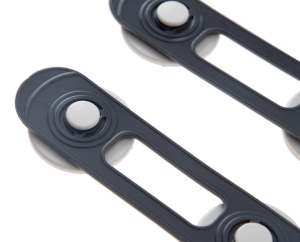 Set 2 mini sigurante universale pentru usi si dulapuri BabyJem, antracit