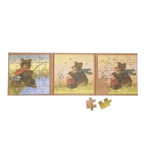 Set 2 puzzle-uri magnetice Ursuletul de plus, Egmont Toys - Img 3
