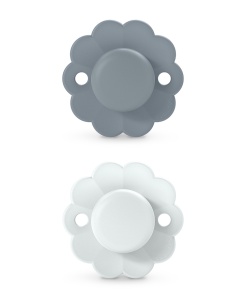 Set 2 suzete fiziologice 0-6 luni, albastru marin, Wonderland Butterfly Suavinex