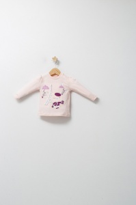 Set 3 piese: pantaloni, bluzita si vestuta eleganta pentru bebelusi Paris Love, Tongs baby