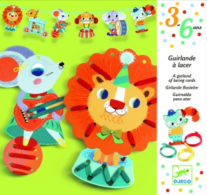 Set creativ Djeco ghirlanda cu animale