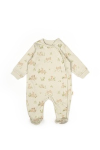 Set de 10 piese pentru nou nascut, 100% bumbac organic, Rabbit, BabyCosy
