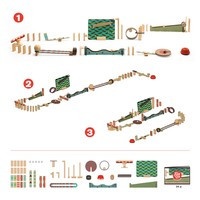 Set de constructie trasee Zig & Go Big Boom 48 piese, Djeco - Img 7