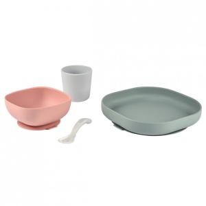 Set de masa silicon Beaba 4 piese Eucalyptus - Img 2