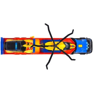 Set Dickie Toys Rescue Transporter 40 cm cu camion, masina, elicopter si accesorii - Img 4