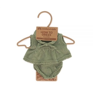Set imbracaminte cu rochita pentru papusa fetita 21 cm - Img 2