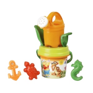 Set jucarii apa si nisip cu galetusa, stropitoare, forme si unelte in rucsac Poppy - Img 1