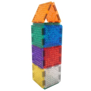 Set magnetic de construit Brick Tiles 16 piese, Cleverclixx - Img 3