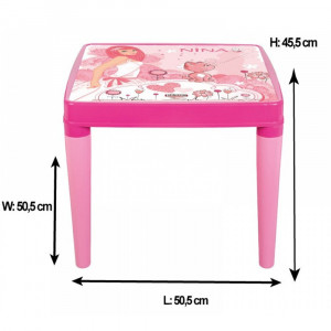 Set Masuta cu 2 scaune pentru copii Pilsan Hobby Study Table pink - Img 2