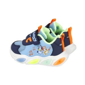 Sneakers Bluey cu luminite Garvalin 251856, albastru - Img 3
