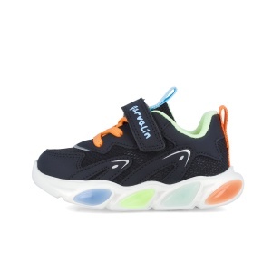 Sneakers cu luminite Garvalin 251808, albastru - Img 5
