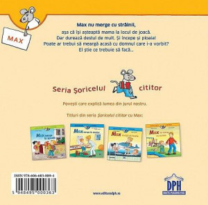 Soricelul cititor - Max nu merge cu strainii -Carte de povesti pentru copii