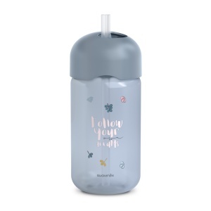 Sticlă de apă fără picurare, Bears, 340 ml, albastru, Suavinex - Img 3