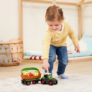 Tractor Simba ABC Freddy Fruit Trailer 30 cm cu lumini, sunete, remorca si figurine - Img 5