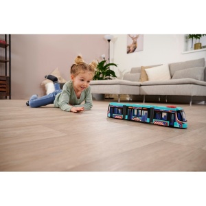 Tramvai Dickie Toys Siemens City Tram 41,5 cm albastru - Img 8
