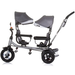 Tricicleta gemeni Chipolino 2Play silver grey - Img 4