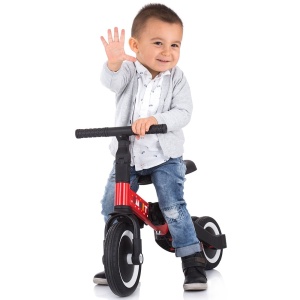 Tricicleta si bicicleta Chipolino Smarty 2 in 1 red - Img 8