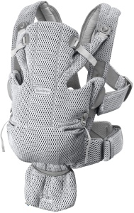 BabyBjorn - Marsupiu anatomic Move, Grey, 3D Mesh