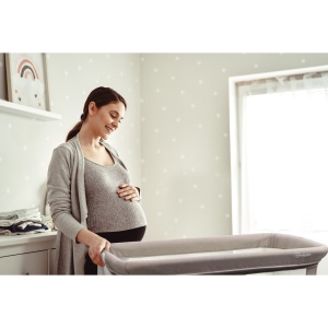 BabyGo - Patut cu cadru din Lemn Goodnight Grey - Img 2