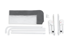 Bariera de protectie, BabyJem, 120 x 48,5 cm, gri