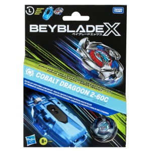 BEYBLADE X LET IT RIP SET LANSATOR SI ROATA COBALT DRAGOON 2-60C - Img 1