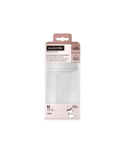 Biberon din silicon, 240ml, Colour Essence SX Pro debit mediu, transparent - Img 3