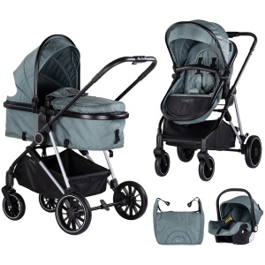 Carucior Chipolino Aura 3 in 1 basil - Img 1