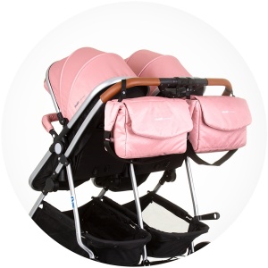 Carucior gemeni Chipolino Duo Smart 3 in 1 flamingo - Img 14