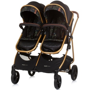Carucior gemeni Chipolino Duo Smart 3 in 1 obsidian leaves - Img 7