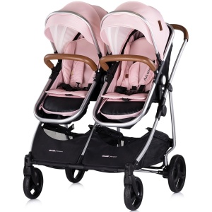 Carucior gemeni Chipolino Duo Smart 3 in 1 pink marshmallow - Img 7